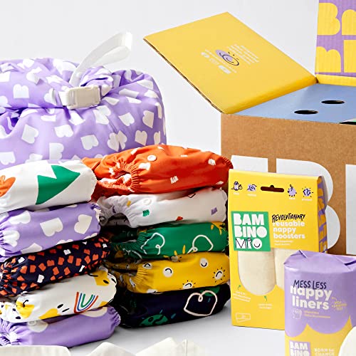 Bambino Mio, Stay at Home Wet Bag - Large, Waterproof, Nappy Laundry Storage Bag (Bold), Multicolor - Image 4