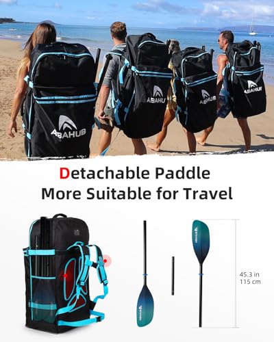 image for Abahub Adjustable Kayak Paddle 230-250 cm/90.5-98.4 Inches Floating Ka