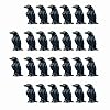 SaktopDeco 26 PCS Miniature Crows Figurine Black Resin Crow Bulk for Crafts Halloween Gothic Miniature Table Decor #2