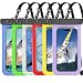 FECEDY 6 Packs Universal Waterproof Phone Pouch - IPX8 Waterproof Phone Case- Cellphone Dry Bag for iPhone Max/Xs/Xr/X/se/8 7 6s Plus,Samsung Galaxy s10/s9/s9+/s8,Note 9 8,Pixel 3 2 XL up to 6.5"