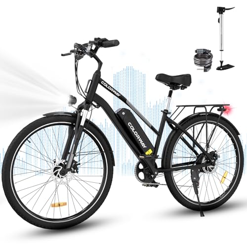 Colorway Bicicleta Eléctrica De 28 Pulgadas, Ebike Urbana Con 2 Modos De Conducción Con Batería De 36 V 15 Ah, Con Asistencia De Pedaleo, Bicicleta De Cercanías Con Motor De 250 W, Adulto Unisex. Colorway Bicicleta Eléctrica De 28 Pulgadas, Ebike Urbana Con 2 Modos De Conducción Con Batería De 36 V 15 Ah, Con Asistencia De Pedaleo, Bicicleta De Cercanías Con Motor De 250 W, Adulto Unisex.