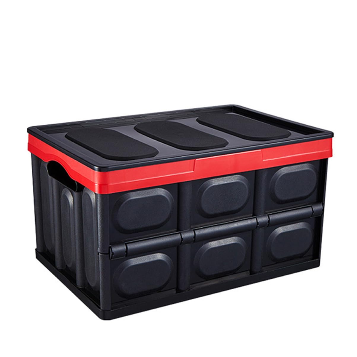 OUNONA Organisateur de coffre de voiture pliable conteneur de stockage de coffre organisateur de poubelle car organizer Black