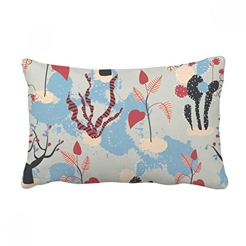 Coussin oreiller lombaire desert cactus bleu multicolor avec insert inclus déco maison - 2