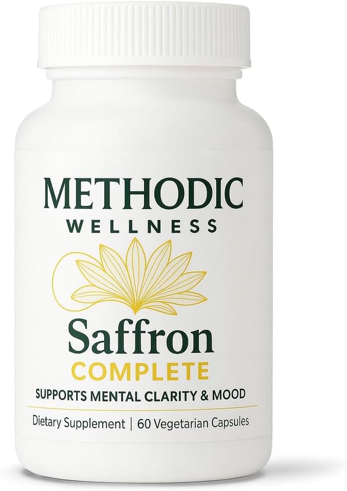Saffron Complete Supplements, 88.5mg Saffron Extract for Mood Energy, Stress Relief & Sleep, Non-GMO & Gluten-Free – 60 Vegetable Capsule