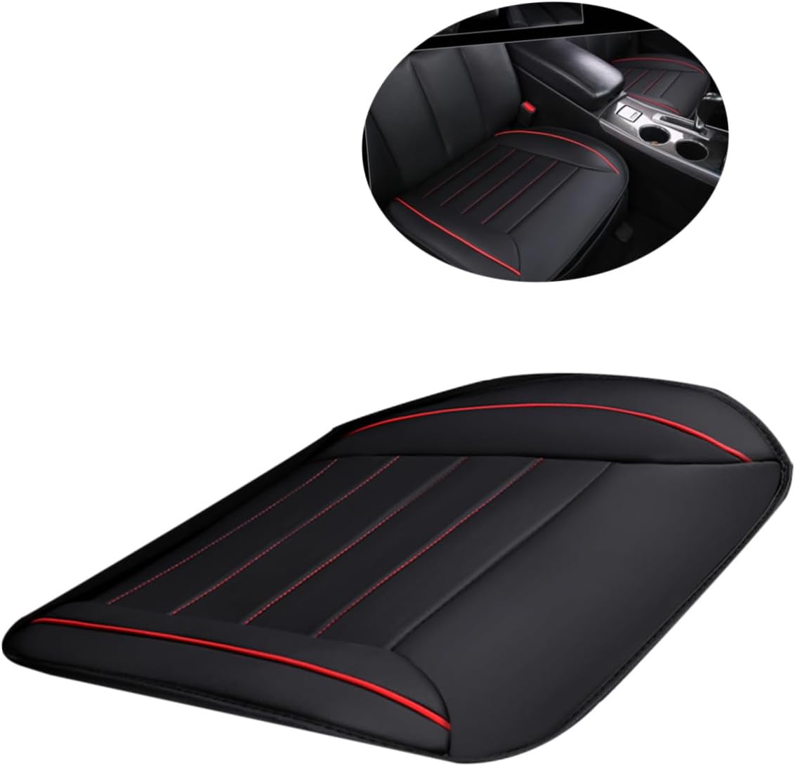 Block Car Seat Cushion Full Coverage Seat Pad for Cars Leather Material Non-Slip Comfortable for Ages