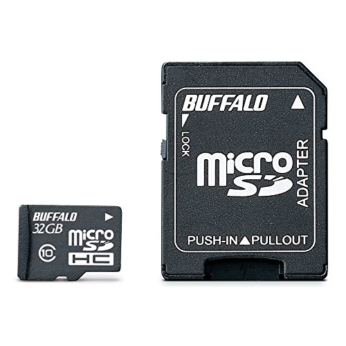バッファロー Class10 microSDHCカード 32GB SD変換アダプター