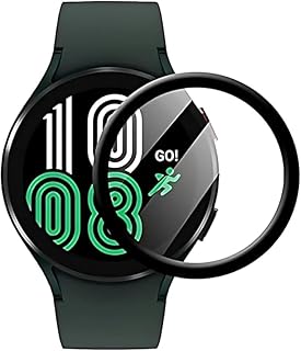 3D Curved Edge Screen Protector Compatible with Samsung Galaxy Watch 4 Classic 46mm, Anti-Scratch Protection, High Touch Sensitivity, Bubble Free Soft Film, HD Clarity