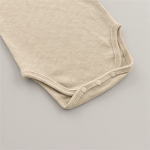 Conjunto de presentes para bebês recém-nascidos para meninas meninos outono algodão sólido manga lon