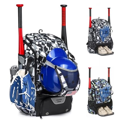 GOTECH Softball Bag for Youth & Adults, Baseball Bag with Fence Hook, Lightweight Bat Backpack with Shoe Compartment, Large Main Compartment for Helmet