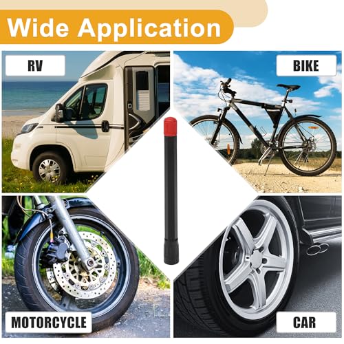 Image of 10pcs 115mm Tire Valve Extension Universal Plastic 180 Degree Tyre Valve Stem Extender for Car Motorcycle RV Truck Bike