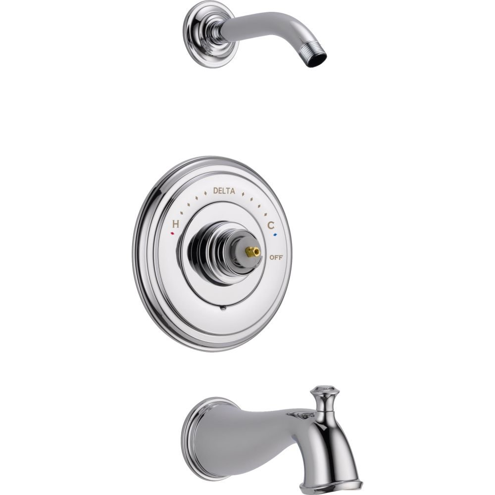 Delta T14497-LHP-LHD Cassidy 14 serisi banyo küveti ve duşu süs Griffe veya duş başlığı, krom