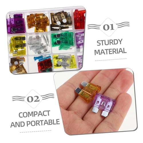 Kit de fusibles automotrices ABOOFAN 100 piezas con tester y extractor para autos, camiones y SUVs, diseño ligero miniatura 7