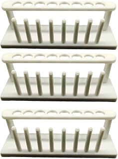 balacoo 3pcs Aquarium Water Test kit Test Tube Stand Test Tube Racks Tube Rack for Drying Test Tubes with Rack Holder for Test Tube Aquarium Stand Aquarium kit White Freshwater Tube Socket