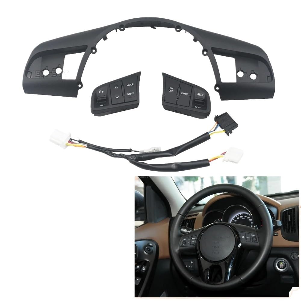 Cruise Control Switch Butto 967002K000 Steering Wheel Switch Volume Cruise Button Car/Fit for Kia Cerato/Forte/Cerato Koup/Shuma Koup 2008-2012