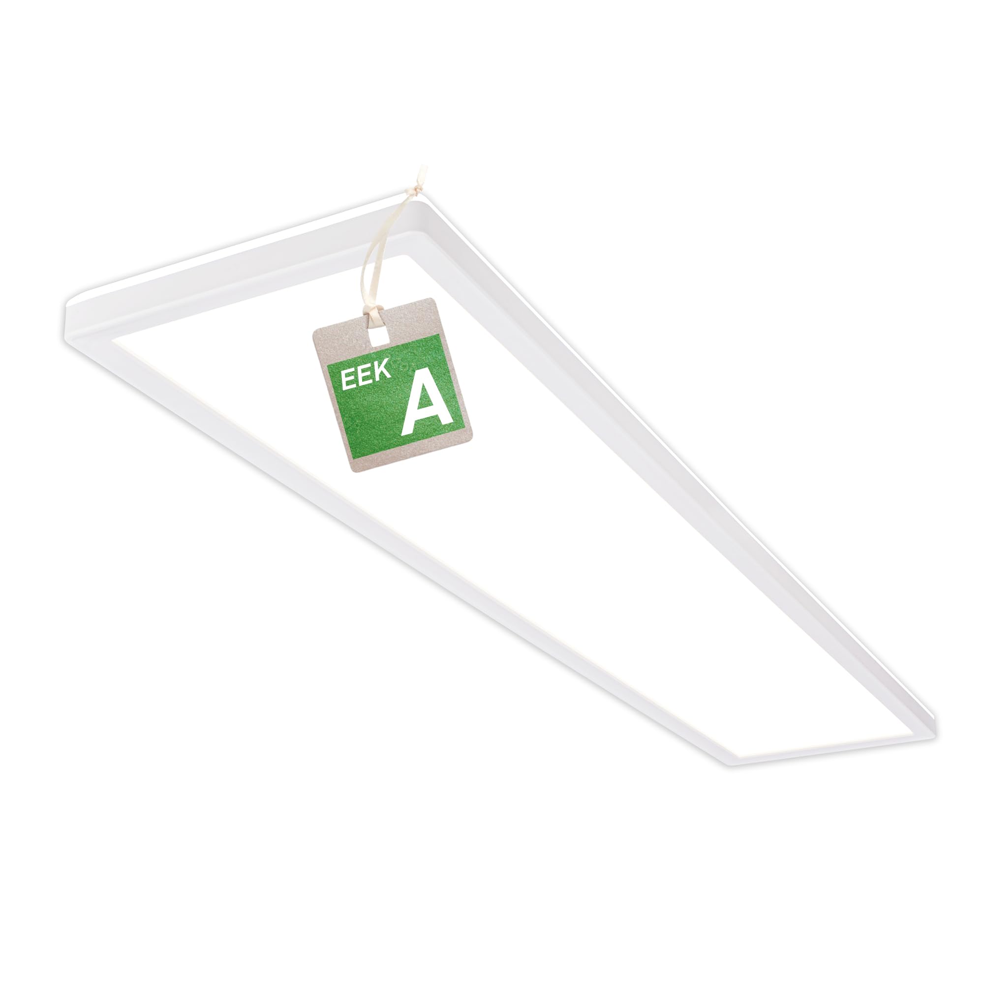 Briloner - EEK A Lámpara de techo LED 98cm Eficiente con 21W a 4800lm, plana, luz indirecta, techo LED, de salón, panel LED, cocina, iluminación, 98x20x3 cm, blanco, Cuadrado