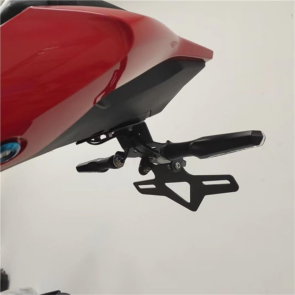 for QJMOTO 600 2022 2023 2024 Short Tail License Plate Frame Rear License Plate Frame Motorcycle