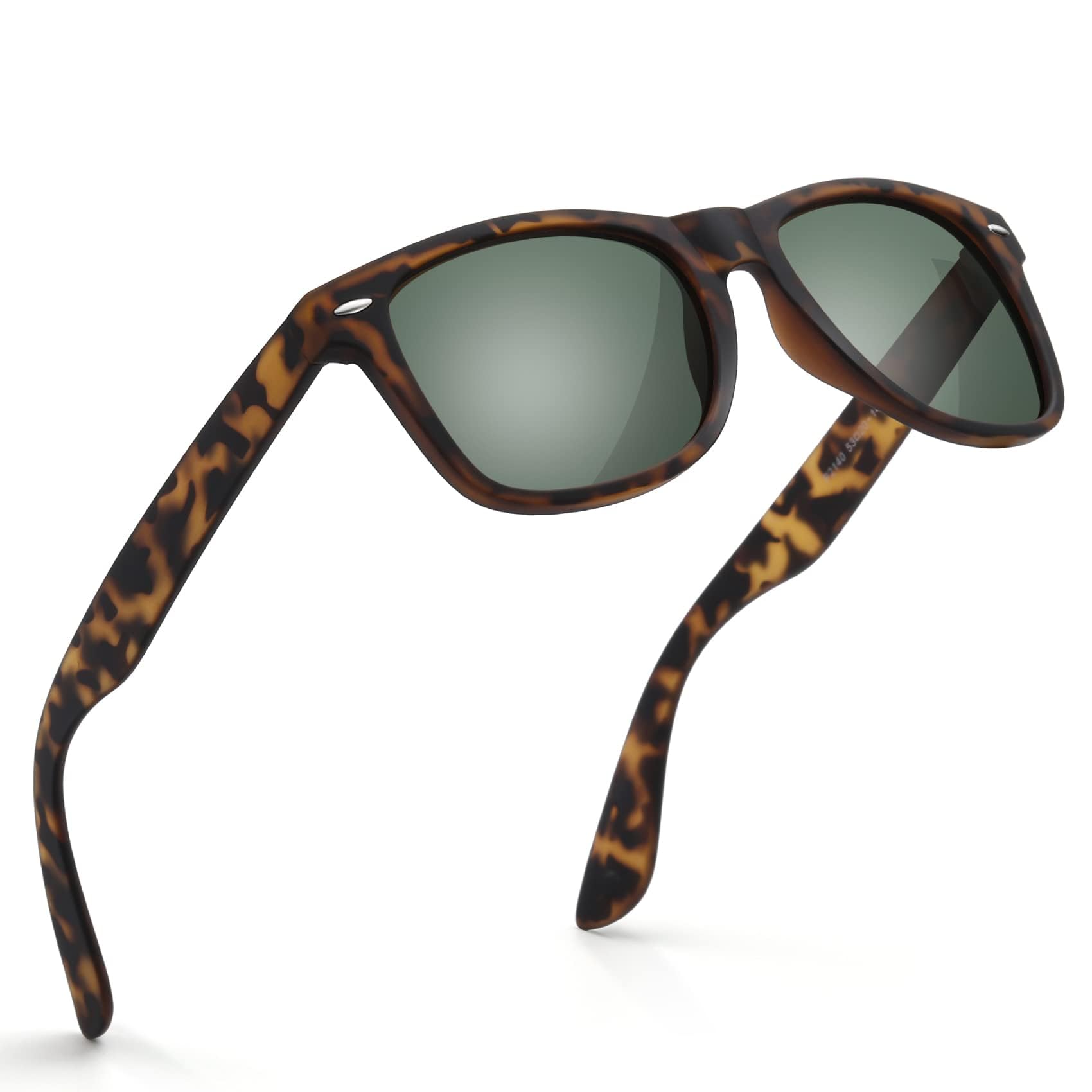 wearPro Sonnenbrille-Herren-Damen-Polarisiert-Rechteckig-Sonnenbrillen Unisex Retro Klassische Vintage Polarisierte Brille UV400 Schutz Classic Sunglasses Eckig für Fahren