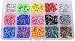 JoyFamily Map Tacks Push Pins Plastic Round Head with Steel Point, 1/8 Inch, 900 Pieces