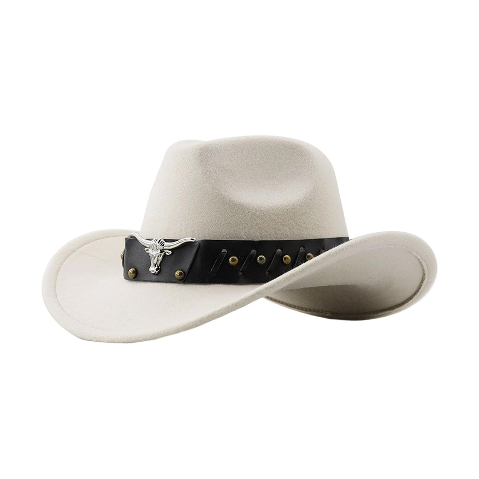 MICFENY Stylish Party Hat Adjustable Band Breathable Cloth Comfortable Fit Western Party Outdoor Festival Accessory