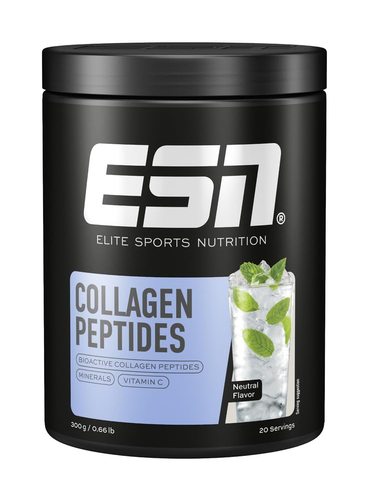 ESN Collagen Peptides, Neutre, 300 g, avec hydrolysat de collagène, vitamines et