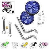 Sunshine smile Bike Training Räder,stützräder für kinderfahrrad,Fahrrad Stützräder für Kinder,Universal Kinder Stützräder,auf 16-22 Zoll-Fahrräder. (Blau)