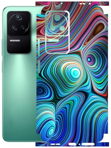 Image of AtOdds - Full Body Back Screen Guard Protector Film - Lamination Wrap Skin Sticker Compatible with Poco F4 (5G) | Scratchproof Matte Finish (Water Paint)