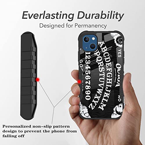 Iphone 14 Case Iphone 13 Case Goth Retro Ouija Board Gothic Halloween Witch Design For Women Girls [Shockproof Bumper] [Anti-Scratch] [Anti-Slip] Heavy Duty Protection Case For Iphone 14/13 #TOP3