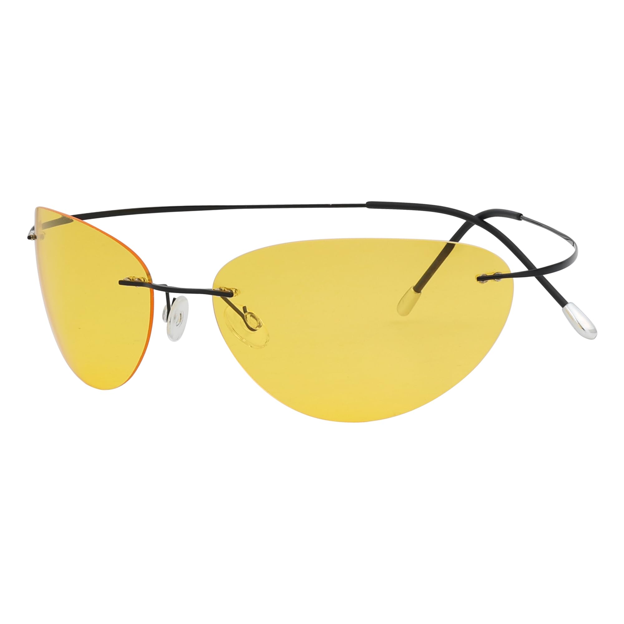 Eyekepper Pilot Rimless Titanium Polarized Sunglasses for Men and Women