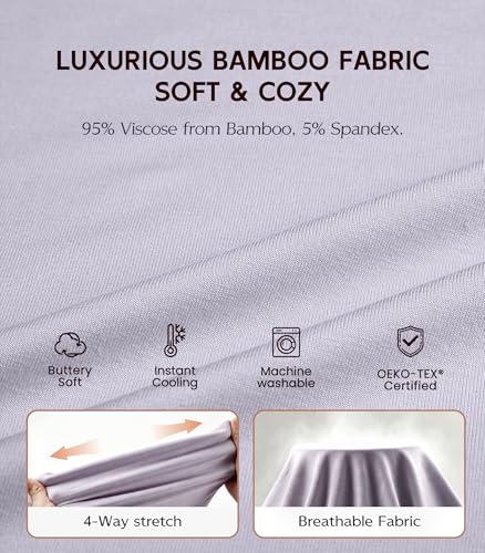 Image of NACHILA Women's Pajamas Set-Viscose Made from Bamboo,Sleeveless Sleepwear Cami Pajamas Shorts Sets Soft Nightwear Camisole Pj