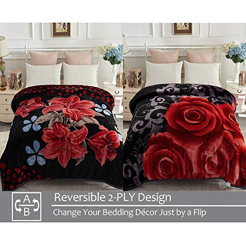 Korean Mink Fleece Blanket, 5 Lb - 2 Ply Reversible 520Gsm Silky Soft Plush Warm Blanket For Autumn Winter #TOP2