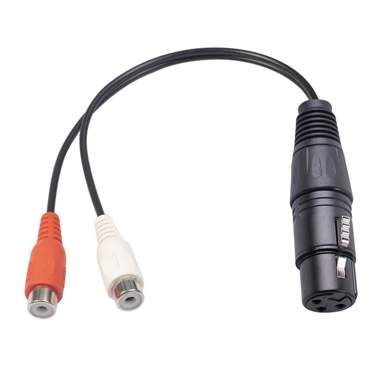 Cavo splitter da XLR femmina a doppio RCA a Y, 3 pin, sbilanciato, 1 XLR a 2 RCA, adattatore audio stereo per mixer DJ Sound System