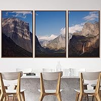 3 Piece Framed Canvas Wall Art Mountain Top Landscape Canvas Prints Home Artwork Decoration for Living Room,Bedroom - 16