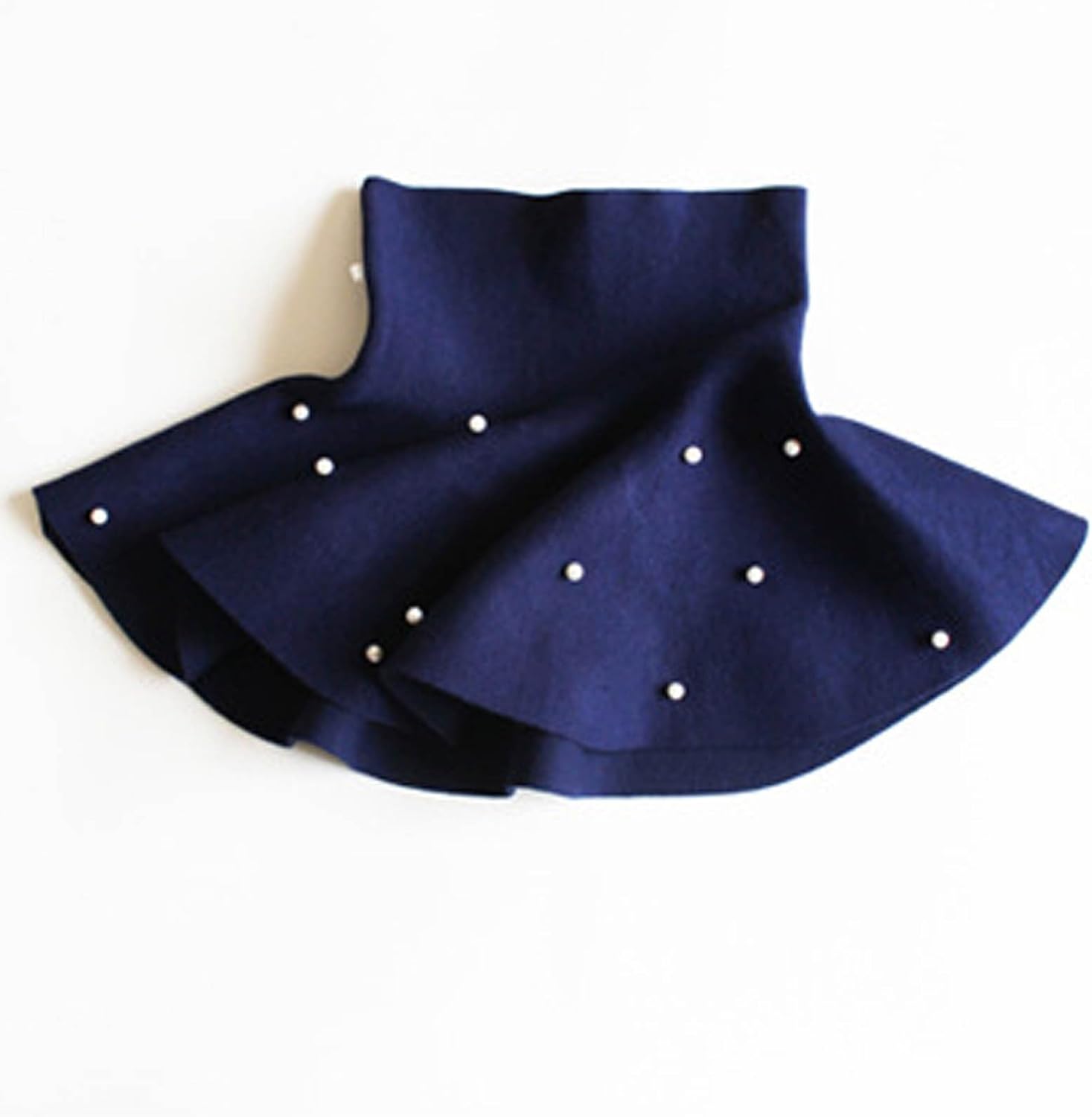 Girls Pearl Beaded Skirt Elastic Waist Flare Mini Skater Casual A Line Short Skirts Soft Stretchy Party Pull On