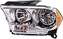 Evan-Fischer Headlight Assembly Compatible with 2011-2013 Dodge Durango Halogen Chrome Interior Driver Side