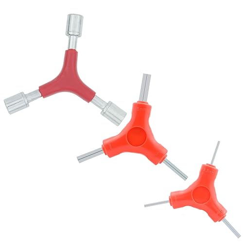 YOUMI Bicycle Wrench Tool, Y-Shaped External Three-Way Hexagon 2.5/3/4/MM 5/6/8MM,
