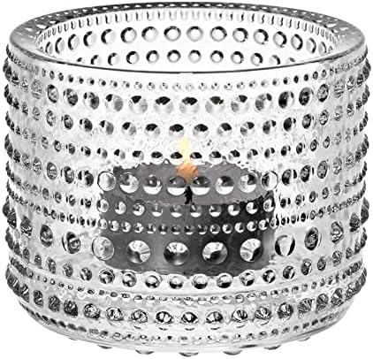 Iittala Kastehelmi Windproof Candle Holder Standard Transparent