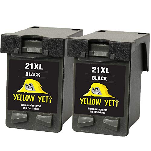 Yellow Yeti Ersatz für HP 21XL 21 XL Druckerpatronen Schwarz Cover