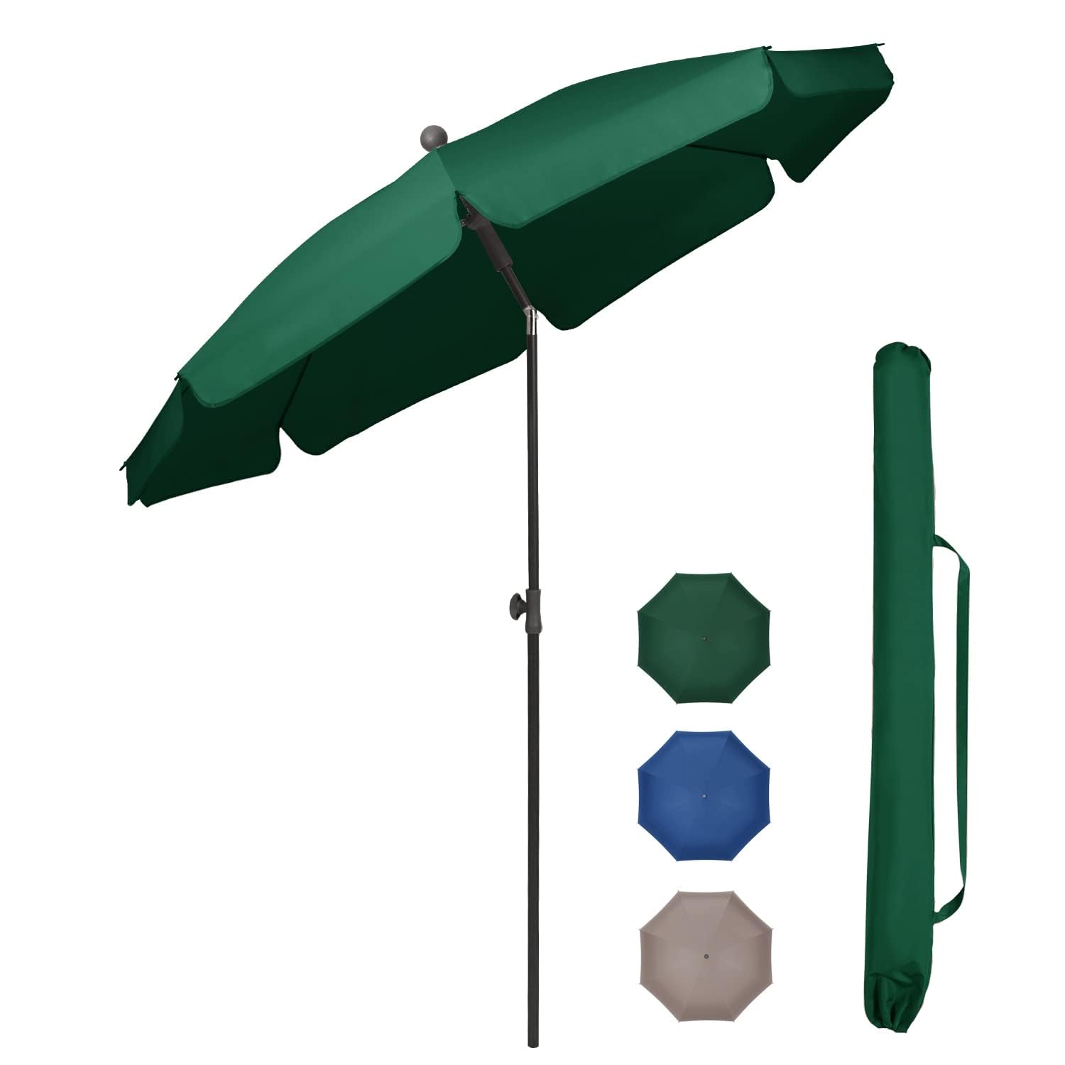 Sekey 2m Garden Parasol with Umbrella Cover - Adjustable and Portable Patio Umbrella for Beach, Garden, Pool, and Patio - UPF 50+ Sun Protection โ image 1