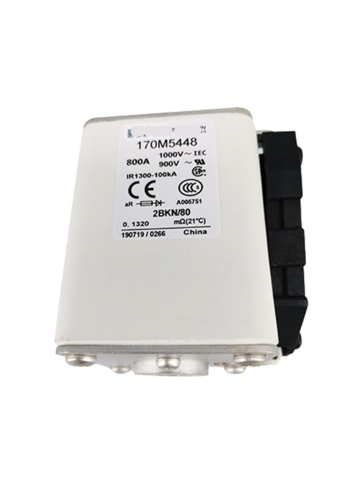 Fusible 170M5448 à récupération rapide et haute précision basse tension