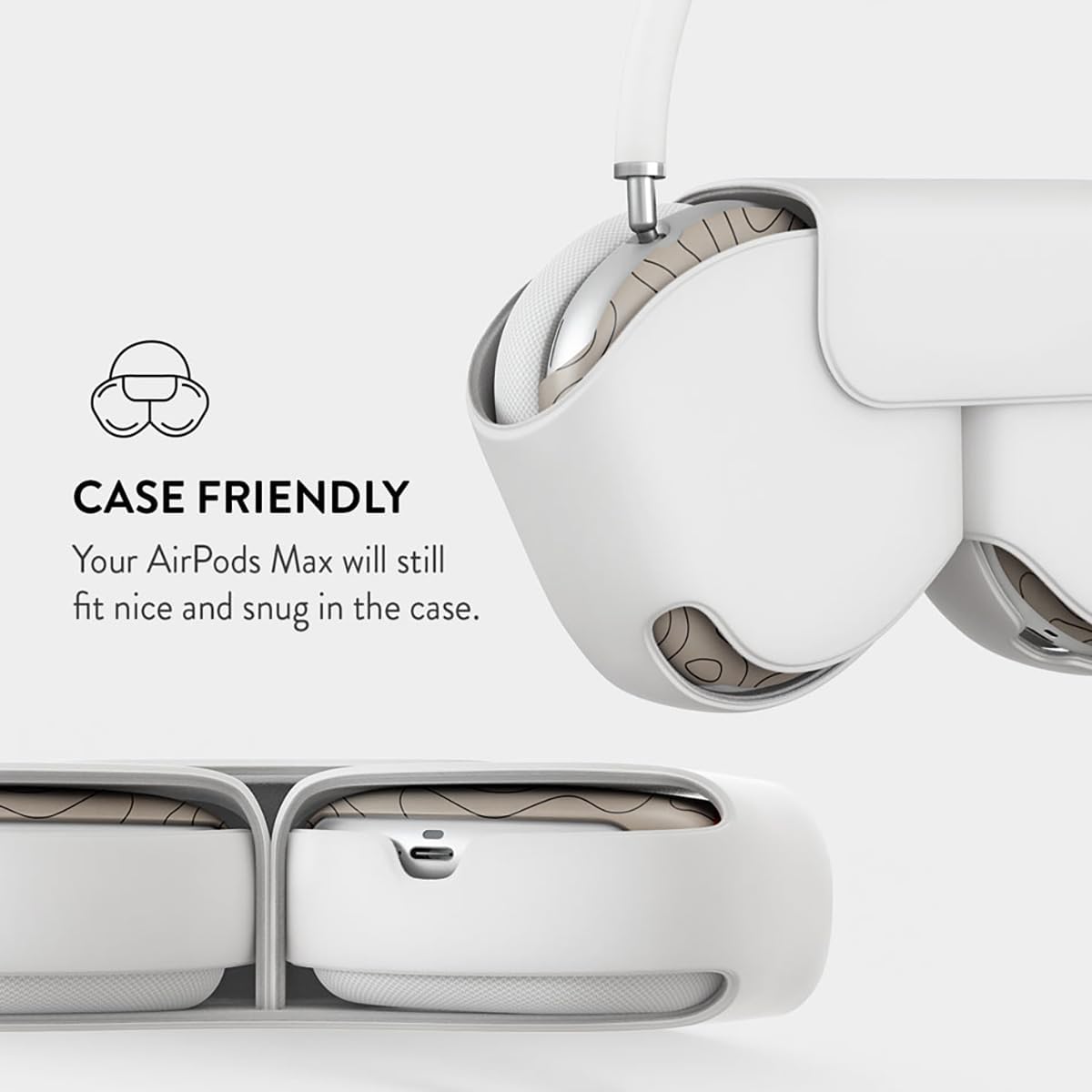 Burga Airpods MAX Case, Compatible with Apple Airpods MAX Cover, Cute Protective Air Pods Hard Plastic Shell, Headphones Ear Covers, Stylish Design Smartphone Accessories - Image 5