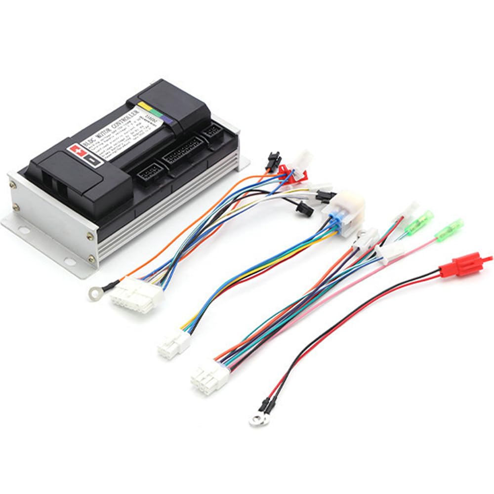 Brush DC Motor Controller, 48V 60V 72V 50A 1500W Sine E-Bike Motor Brush Speed Controller Electric Controller Electric Bike Motor Driver E-Scooter Part