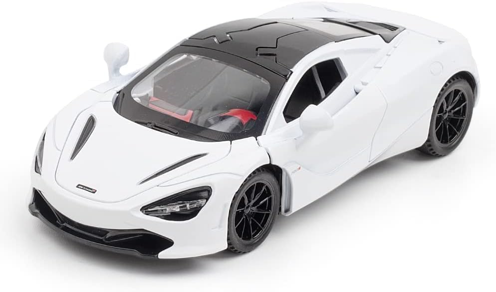 Image of 1:32 Maclaren 720s Sports Model Exclusive Alloy Diecast Pull Back Toy car with Openable Doors & Light Music Toys for Kids Boy Girl Gift (1:32 McLaren 720s -Random Color)