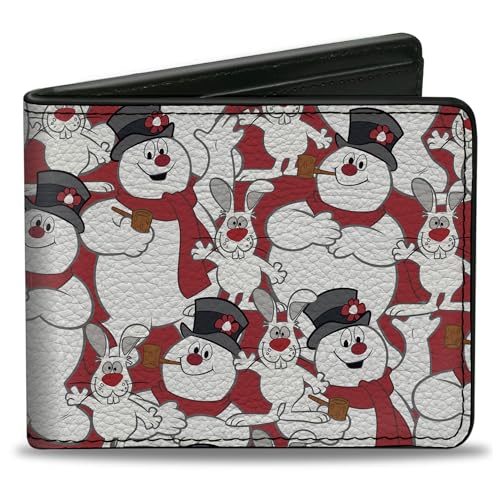 Buckle-Down Men's Bifold Wallet Frosty The Snowman, 4.0