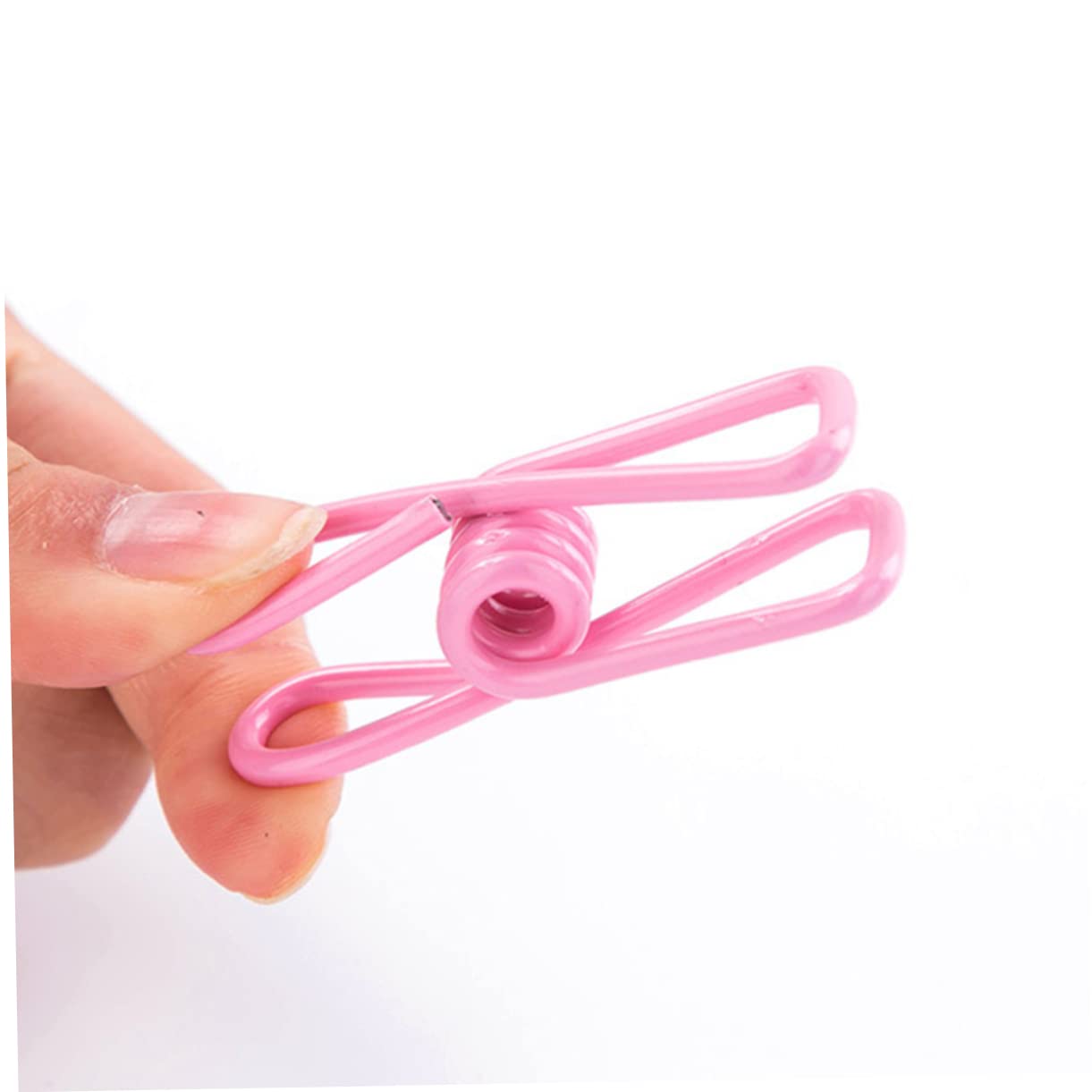 Mollette per Vestiti Colorate Antiscivolo in Plastica e Metallo, Clip Multiuso per Bucato e Trapunte, Fermagli Resistenti per Uso Domestico e Stendibiancheria, Confezione da 10 Colore Casuale