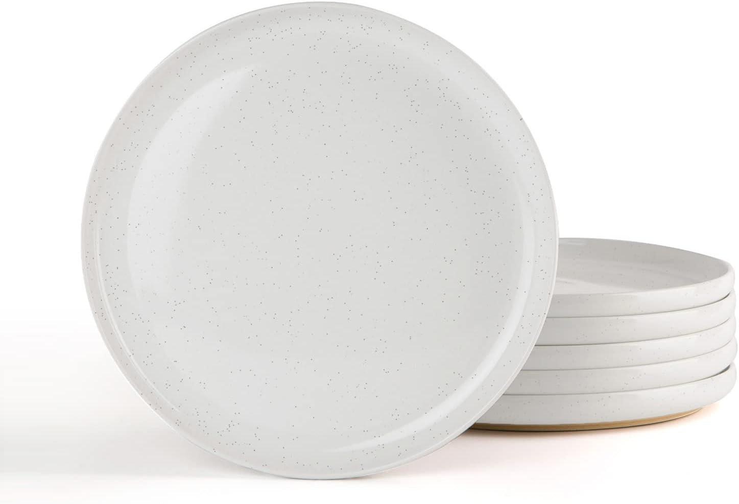 famiware Milkyway 6 Pieces Salad Plates Set, 8 inches Dessert Plates, Scratch