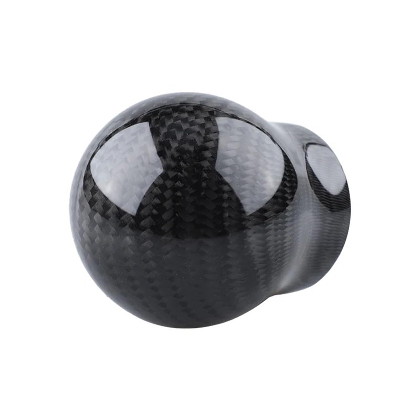 Universal Carbon Fiber 5 6 Speed Gear Shift Knob Manual Transmission Gear Stick Head Shifter Lever Handle with Limiter Adapter Shifter Handle(No Mark)