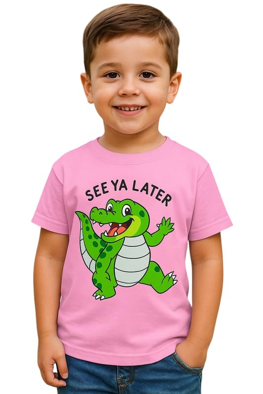 Image of Trendy Printed Cotton Blend Half Sleeve T-Shirt for Boys - Pack of 2