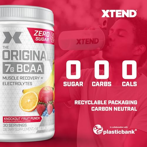 Image of Xtend Cellucor Pre Workout & BCAA Bundle, C4 Original Pre Workout Powder, Fruit Punch, 30 Servings BCAA Powder, Knockout Fruit Punch, 30 Servings