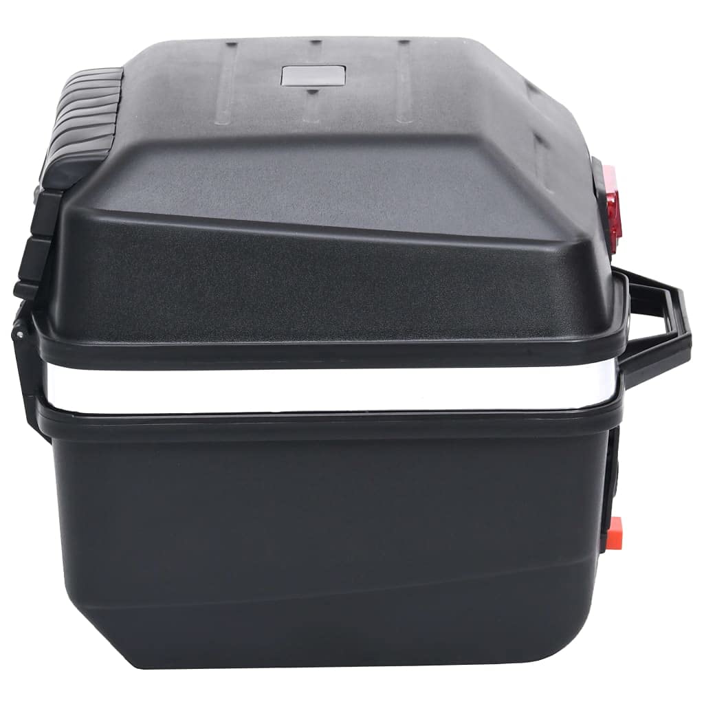 vidaXL Motorradkoffer Wasserfest Top Case Motorrad Roller Rollerkoffer Helmkoffer Topcase Koffer Motorradtasche Schwarz 24L für 1 Helm