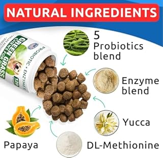 BARK&SPARK All-Natural Grass Burn Spot Chews for Dogs - Pee Lawn Spot Saver - Grass Restore Treats - Dog Urine Neutralizer Solution for Grass Burn Spots - Green Grass Dog Chews - Made in USA - 120Ct